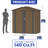 Galvanized Steel Vertical Storage Shed-101416516