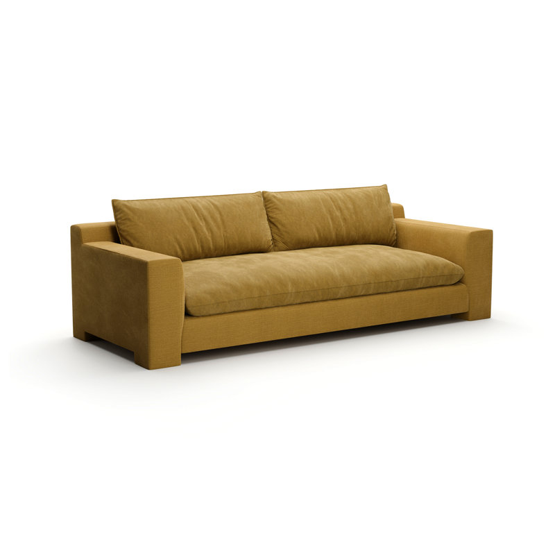 Devon 98" Sofa Camel, 26.5" H x 98" W x 39.75" D