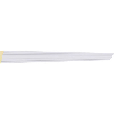 SAMPLE - Endurathane EdinburghTraditional Smooth Crown Moulding, 7/8"H x 5/8"P x 12"L, (1 1/8" Repeat), Factory Primed