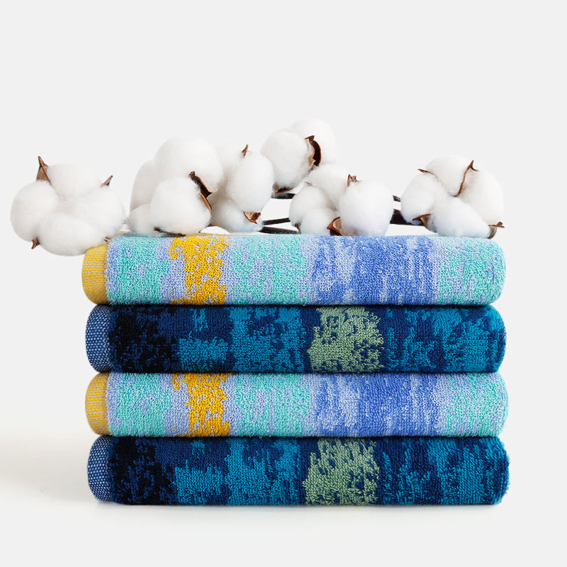 Hand Towels with Hanging Loop (4-Pack 16x28in), Organic Cotton, Siro Spun, Quick-Dry & Super Absorbent Durable for Bathroom & Gym, Commercial-Grade Bulk Vacuum-packed, OEKO-TEX Certified