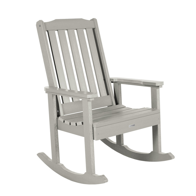 Chaise berçante Anette, Gris havre