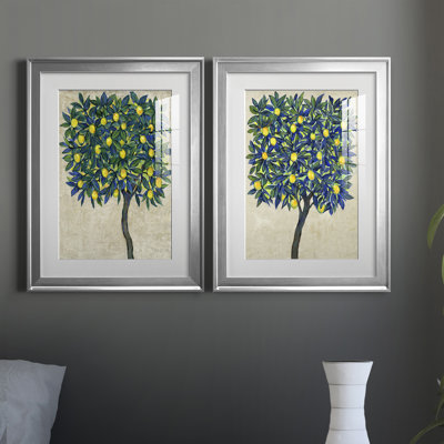«Lemon Tree Composition I», reproduction encadrée de qualité supérieure - prête à être accrochée