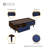 Duane 47" Mid-Century Modern Coffee Table with Full Extension Drawer and Shelf in Navy Blue-91031796
