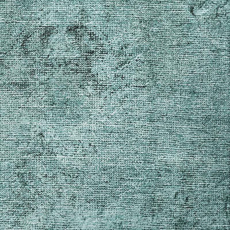 Tapis oriental à poils longs de qualité supérieure lavable à la machine ADS658, Sarcelle, 9' x 12'