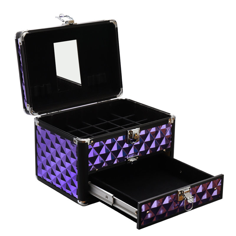 Travel Case + Drawers, Purple