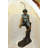 Boy Sitting on a Tree and Fishing Bronze Statue -  Size: 34"L x 28"W x 64"H. 