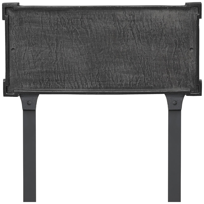 New Yorker Standard One Line Address Sign Plaque with Lawn Stakes, Swedish Iron/Black, Yes
