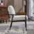 Metal Frame Upholstered Accent Armchair-409018051