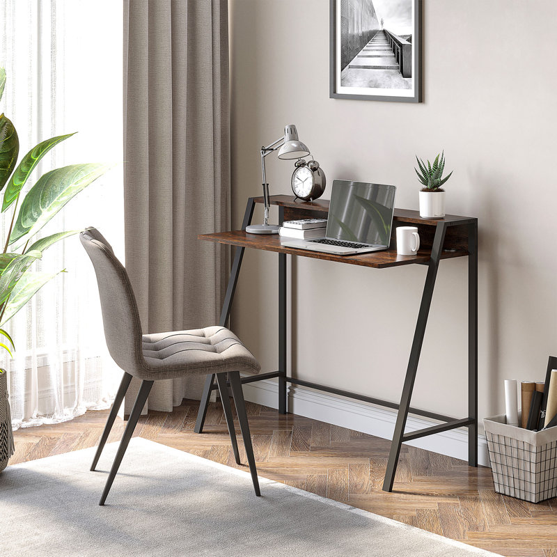 Shaffer Metal Base Writing Desk, 85cm H x 100cm W x 45cm D