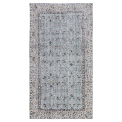 Tapis unique nouvel âge rétro 3 pi 8 po x 6 pi 7 po Sparta en brun / menthe / brun clair Vintage