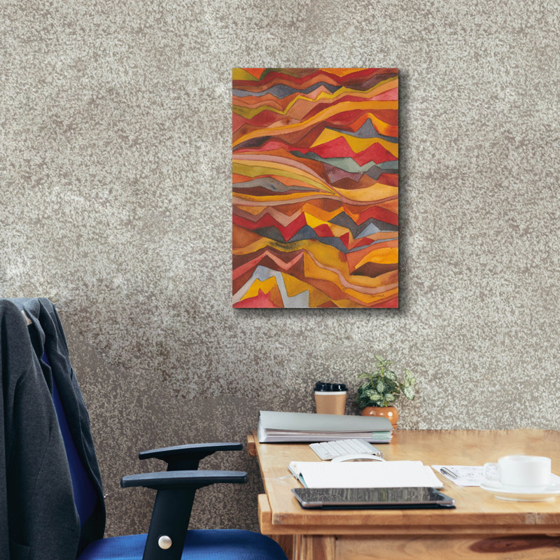 «Painted Desert 1» par Cheryl Warrick, art mural, H 26 po x l 18 po