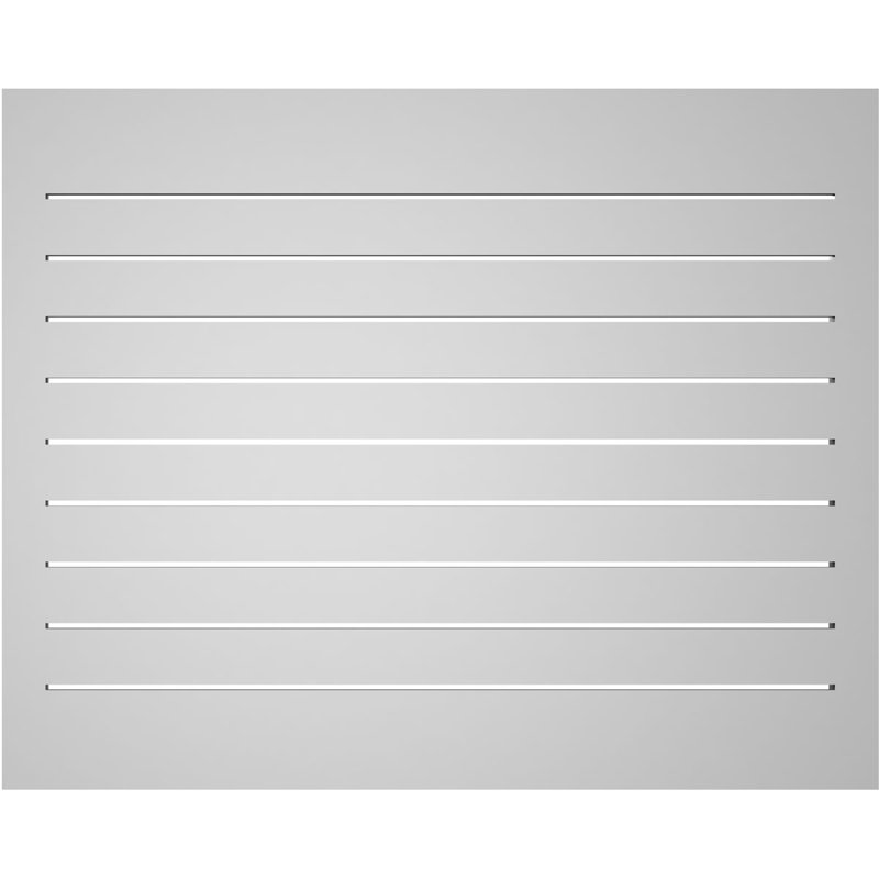 Évent à pignon fonctionnel en uréthane rectangulaire à fixation en surface, brun clair apprêté, H 32 po x l 40 po x P 1,5 po