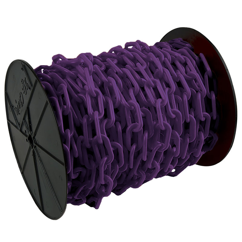 Enrouleur de chaîne en plastique, H 2,12 po x l 1200 po x P 0,29 po, Mauve