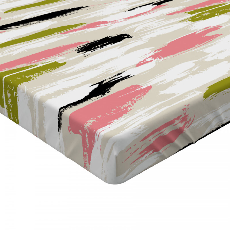 Microfiber Abstract Fitted Sheet, Twin Fitted Sheet