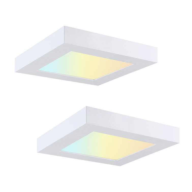 5.5 in. Square Colour Selectable Integrated LED Flush Mount Downlight
