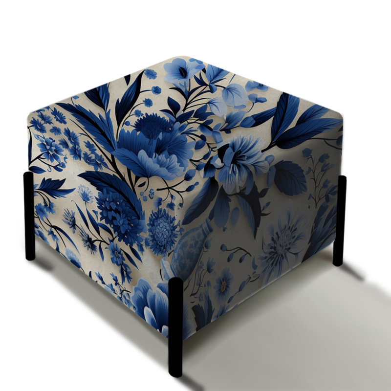 Motif victorien Cobalt Garden Scenes - Floral