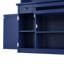 Buffet autoportant avec huche, grande armoire de rangement pour garde-manger avec support à vin et tablettes réglables pour la salle à manger-1370307718