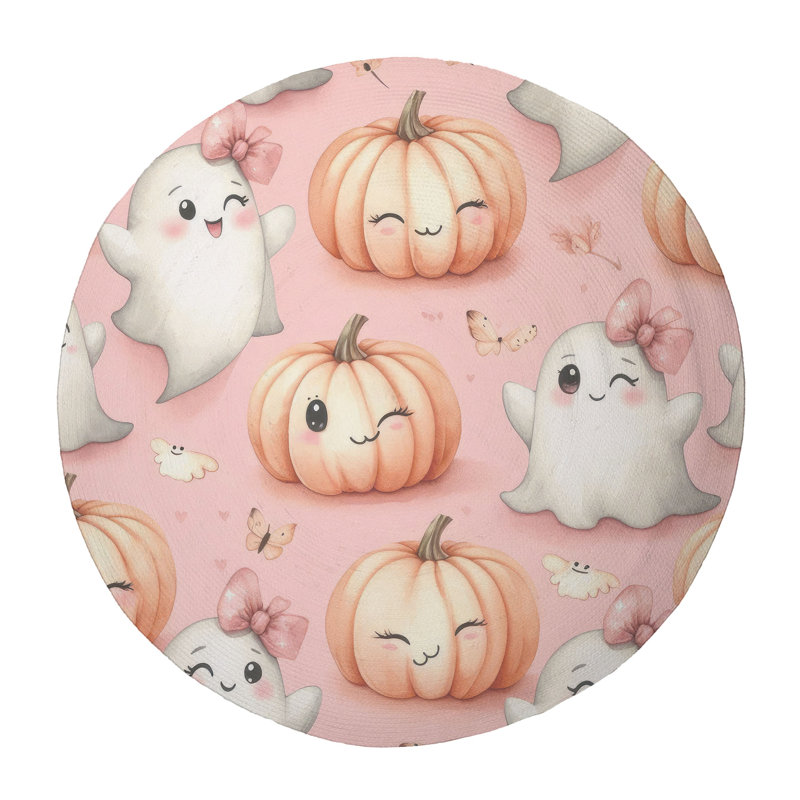 Tapis tressé Spook & Gourd, Rond 5 pi