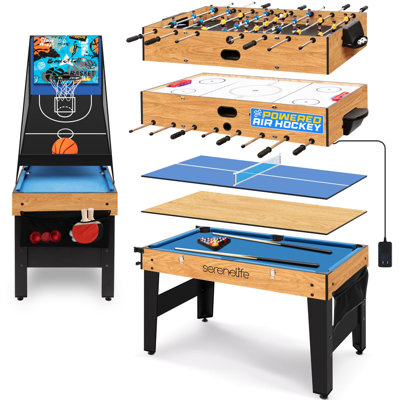 Table de jeu multi-jeux 6-en-1 Serenelife