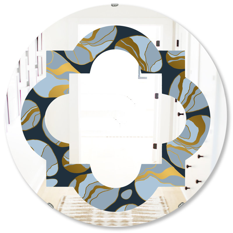 Miroir mural éclectique Quatrefoil, H 31,5 po x l po