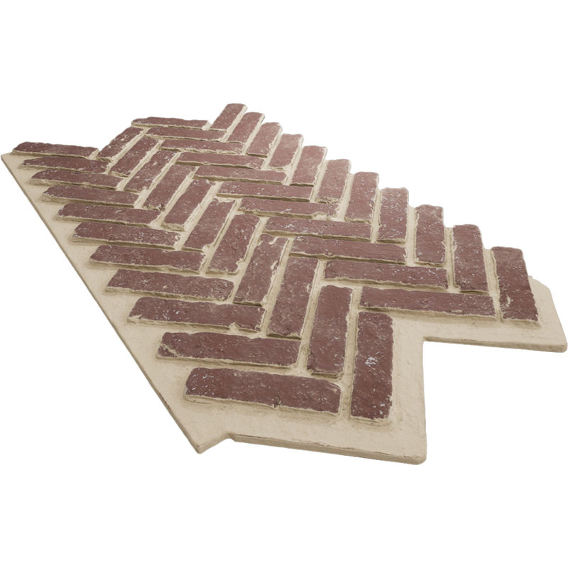 Panneau de fausses briques à chevrons EverStone, l 46 1/2 po x H 25 1/4 po x P 1 po, couleur vieille ville, Vieille ville