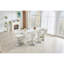Chaise de bar rotative moderne réglable, chaise pivotante à dossier en cuir de polyuréthane, convient au comptoir de la cuisine et à la salle à manger, hauteur réglable, capacité de supporter 300 livres (blanc - 2 pièces)-179183604-179183606