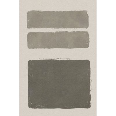Neutral Colour Block III by Jacob Green - Wrapped Canvas Painting