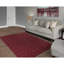 Tapis touffeté à motif géométrique rouge chili-160313689