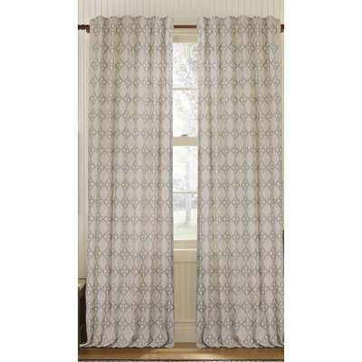 Exotic Cotton Blend Semi Sheer Curtain Single Panel