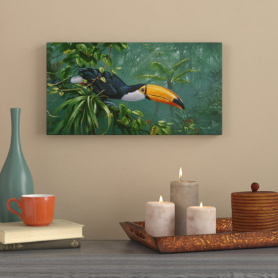 «Toco Toucan», reproduction de peinture acrylique sur toile tendue