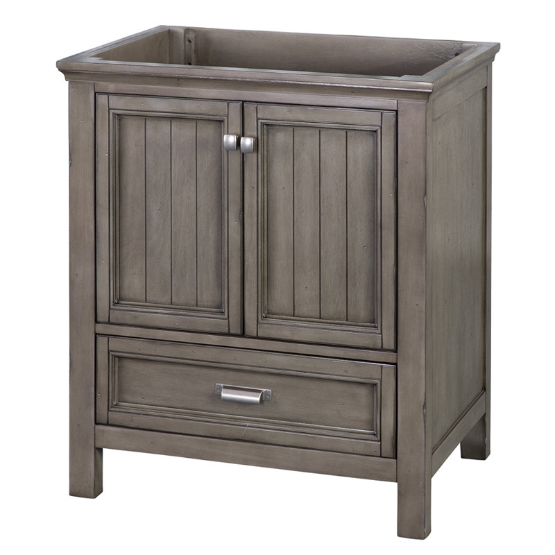 Melgar 30'' Single Bathroom Vanity Base Only, Distressed Gray