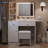 Cradere Makeup Vanity With LED Mirror, Power Outlet, Drawers Cabinet and Storage Stool-961598009