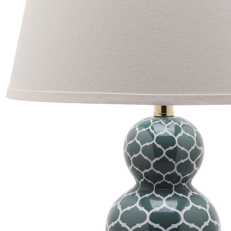 Ensemble de 2 lampes de table Kayzleigh Moroccan, Bleu marine
