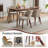 Upholstered Dining Chair with Wood Legs, Wing Backrest, Wooden Kitchen Chair with Thick Cushions-911603741-924502969