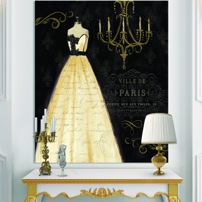 French Chandeliers Couture III - reproduction d'art sur toile tendue