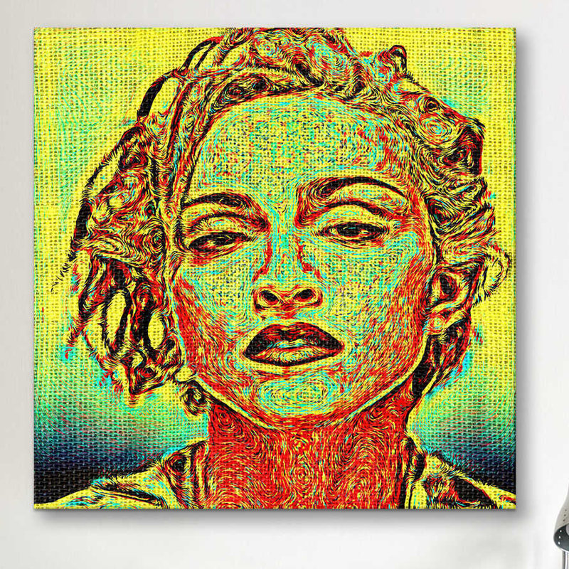 «Requiem Madonna», impression sur toile tendue, H 18 po x l 18 po x P 0,75 po