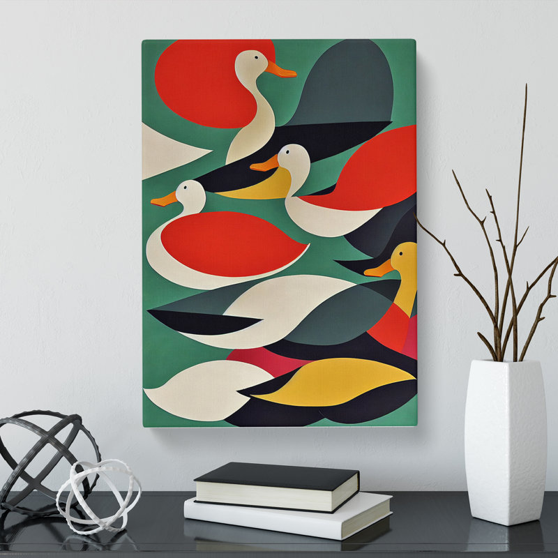 Walsenburg Ducks - Wrapped Canvas, 50cm H x 35cm W x 3cm D