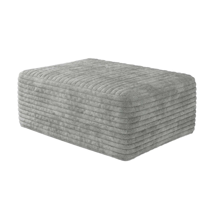 Canapé modulaire polyvalent sans assemblage en velours côtelé moelleux pour un confort ultime