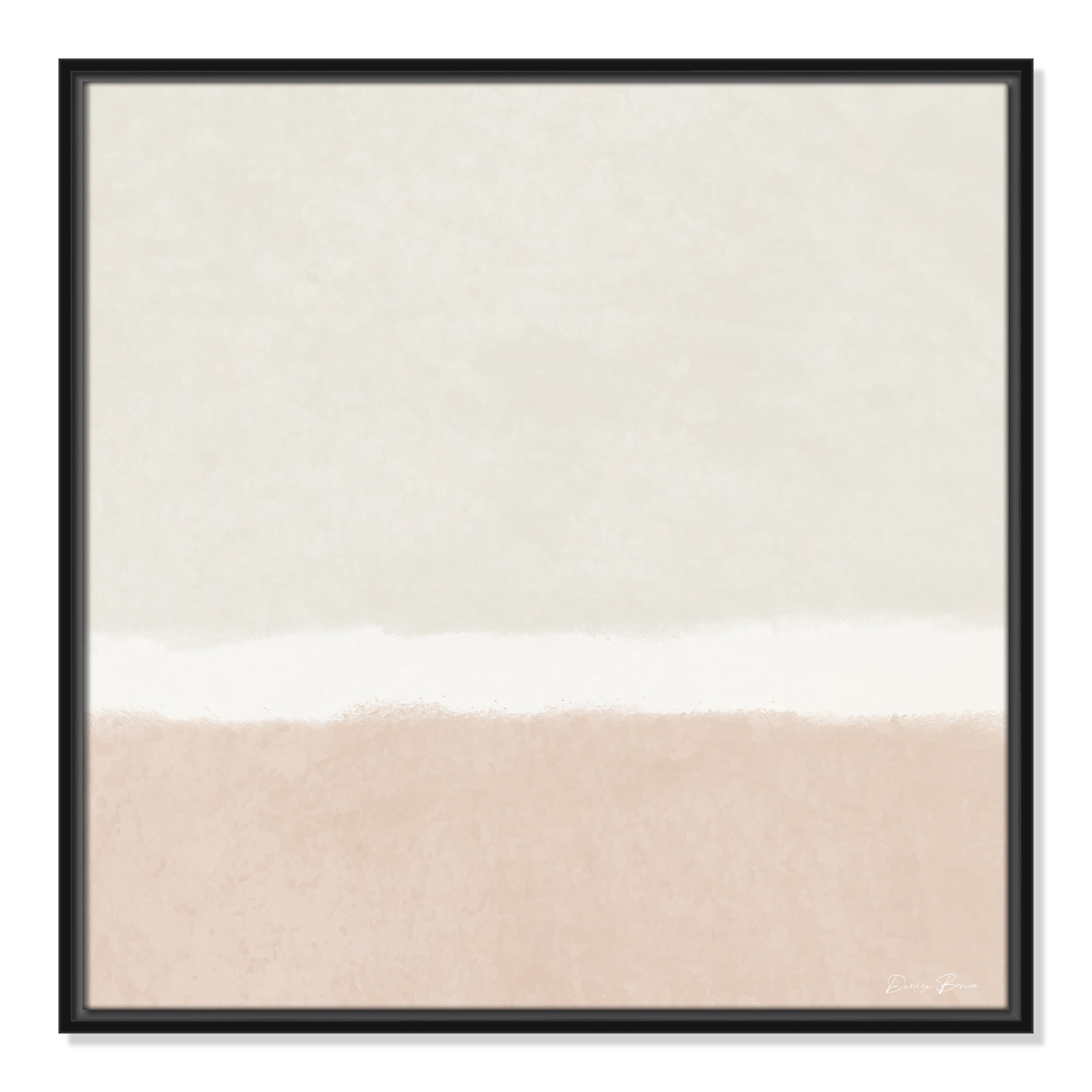 Willadeene "Slate I" Print, Black Framed, 25.5" H x 25.5" W