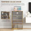 Cabinet multimédia polyvalent avec plusieurs options de rangement pour une installation de divertissement organisée