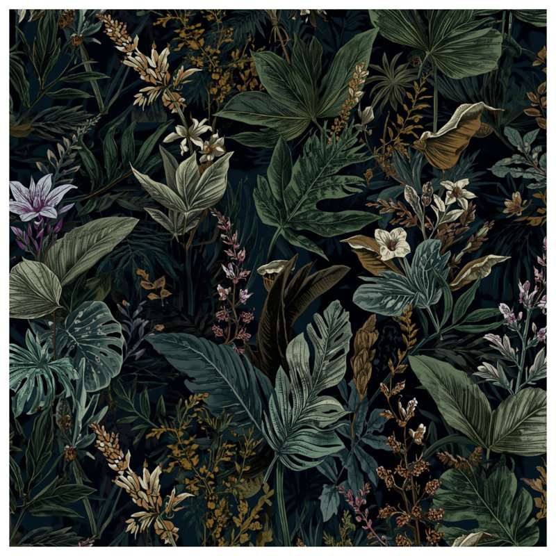 Tropical Foliage Pattern Duvet Covers, Twin