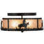 2 - Light Semi Flush Mount