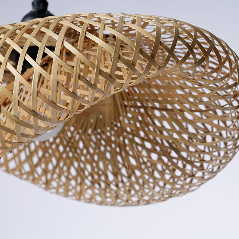Luminaire suspendu en tressage simple fabriqué à la main Ocean Whisper