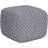 Upholstered Cotton Ottoman