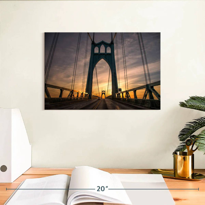 Lilie St. Johns Bridge Portland, H 8 po x l 12 po