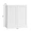 Armoire de cuisine blanche avec tablettes réglables l 36 po x H 36 po x P 12 po-814792622-814792616