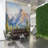 Hand-Painted Yosemite Mountain Landscape Wall Mural-1238019901