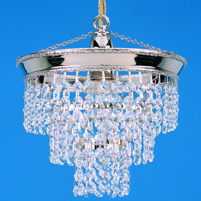 1 - Light Nickel Crystal Pendant