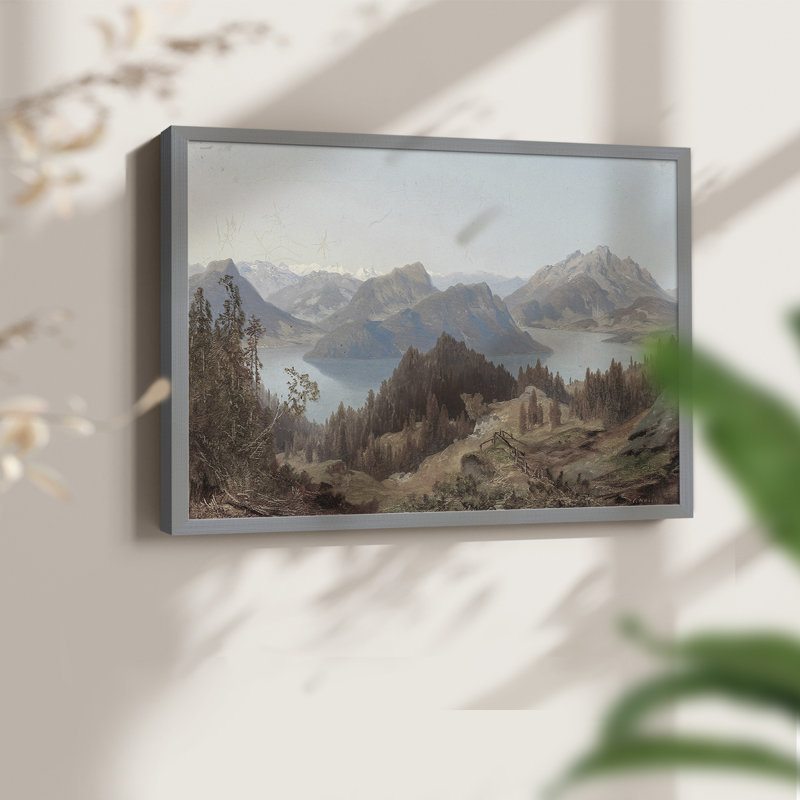 Paysages rétro-CDLxxxvii - reproduction encadrée - réaménageable, H 8 po x l 10 po