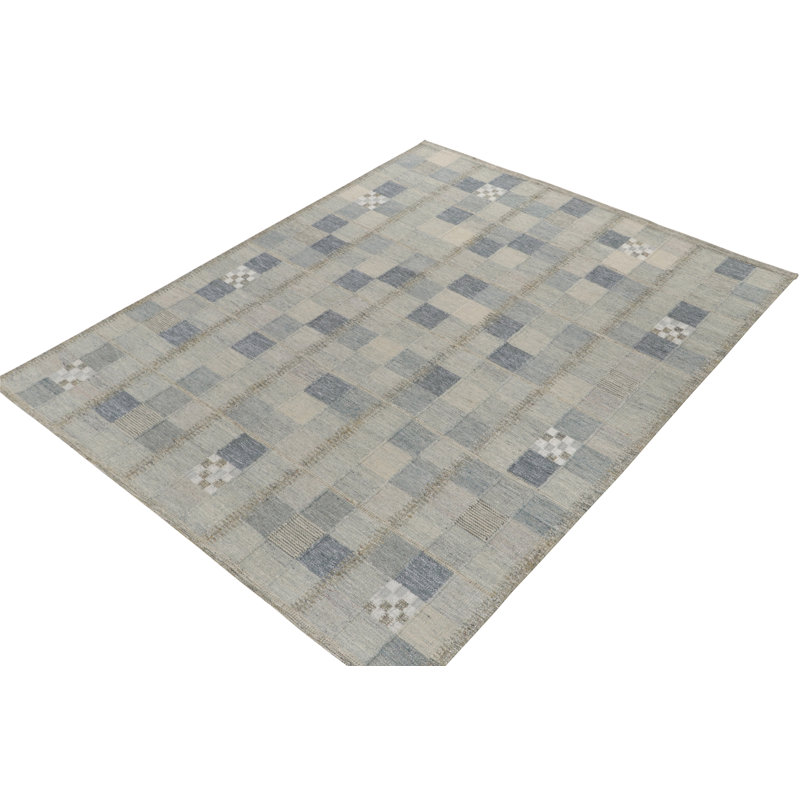 Wool Geometric Area Rug, Rectangle 8' x 10'